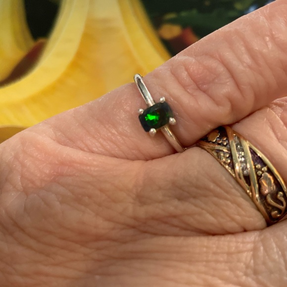 Black Ethiopian Opal Ring - 925 Sterling Silver - Size 5.5 - Picture 2 of 15